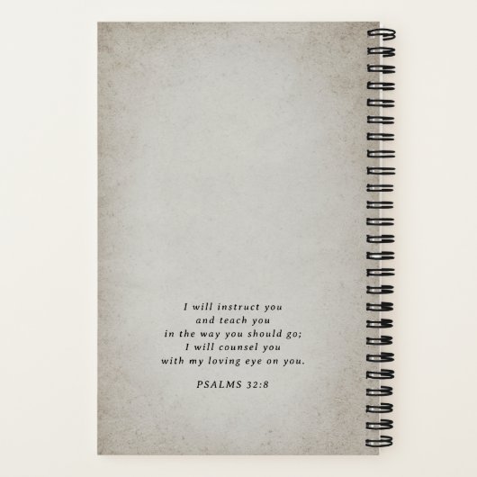 Antikes Pergament Personalisierte Bibelstudie Notizblock (Rückseite)