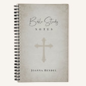 Antikes Pergament Personalisierte Bibelstudie Notizblock (Vorderseite)