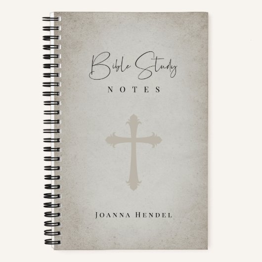 Antikes Pergament Personalisierte Bibelstudie Notizblock (Vorderseite)