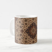 Antikes Perserteppich-Muster Kaffeetasse | Antiqui (Vorderseite Links)