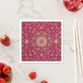 Antikes persisches Blumen-Teppichmuster Serviette (Beispiel)