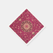 Antikes persisches Blumen-Teppichmuster Serviette (Ecke)