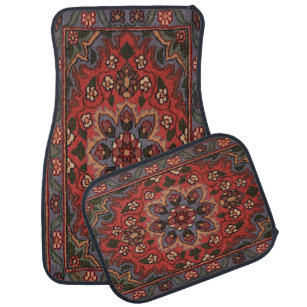Antikes persisches Muster, orientalischer Blumente Autofußmatte