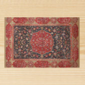 Antikes Persisches Rug Muster Red Black Doormat Fußmatte