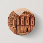 Antikes Petra-Jordanien Aufkleber Button (Vorderseite)