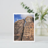 Antikes Petroglyphe Postkarte (Stehend Vorderseite)