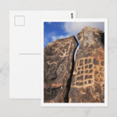 Antikes Petroglyphe Postkarte (Vorne/Hinten)