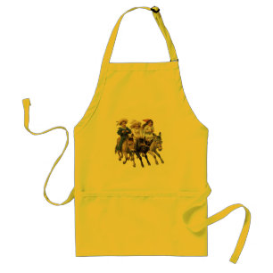 Antikes Pferd Pony Kinder Kunst Schürze