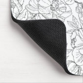 Antikes Pfingstrosen-Blumenmuster Mousepad (Ecke)