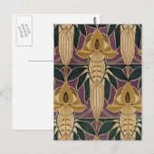 Antikes Pflaumen-Design Postkarte (Vorne/Hinten)