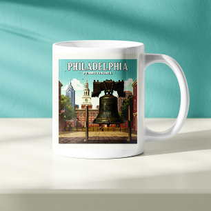 Antikes Philadelphia Pennsylvania Kaffeetasse