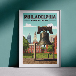 Antikes Philadelphia Pennsylvania Poster