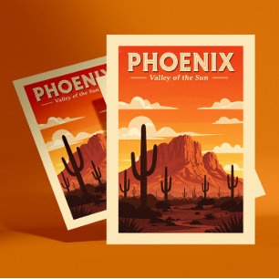 Antikes Phoenix Postkarte