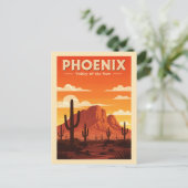 Antikes Phoenix Postkarte (Stehend Vorderseite)