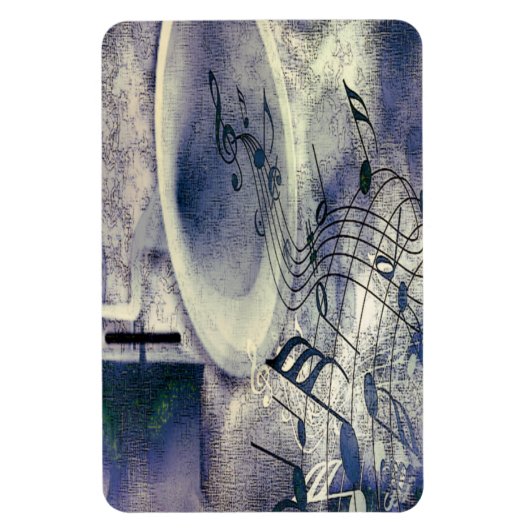 Antikes Phonograph und Musik Magnet (Vertikal)