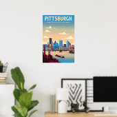 Antikes Pittsburgh Pennsylvania Poster (Heimbüro)