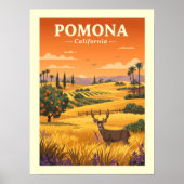 Antikes Pomona Kalifornien Poster (Vorne)