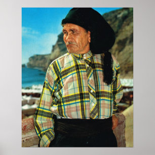 Antikes Portugal, Nazare, Fischer Poster
