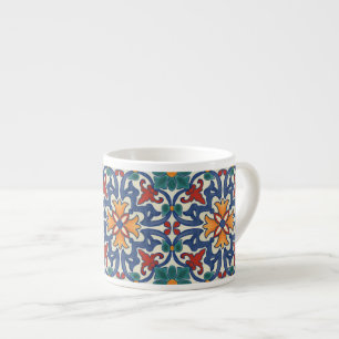 Antikes portugiesisches Azulejos-Fliesenmuster Espressotasse