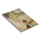 antikes Postkartenjournal Spiralblock Notizblock (Rechte Seite)