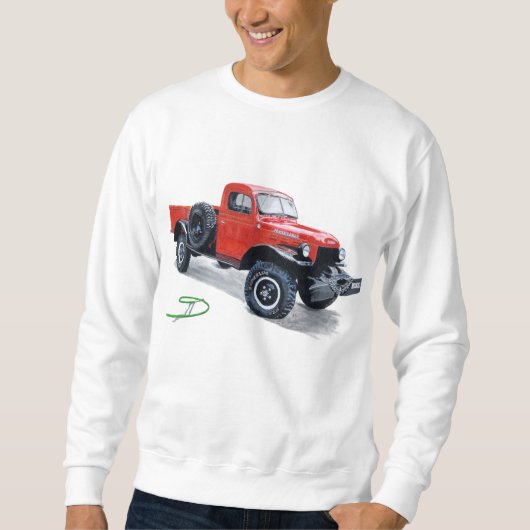Antikes Power-Lastwagen-LKW-Sweatshirt Sweatshirt (Vorderseite)