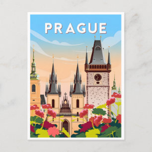 antikes Prag Tschechien Tschechische Republik Postkarte