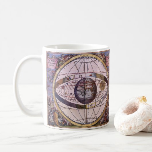 Antikes Ptolemaiksolarsystem, Andreas Cellarius Kaffeetasse (Mit Donut)