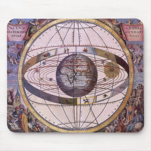 Antikes Ptolemaiksolarsystem, Andreas Cellarius Mousepad (Vorne)