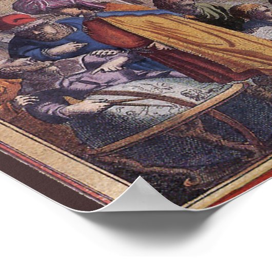 Antikes Ptolemaiksolarsystem, Andreas Cellarius Poster (Ecke)