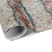 Antikes Quilt-Design Geschenkpapier (Rolleneckpunkt)