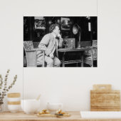 Antikes Radio, Anfang des 19. Jahrhunderts Poster (Küche)