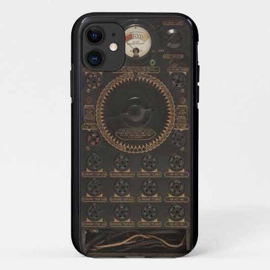 Antikes Radio Case-Mate iPhone Hülle (Rückseite)