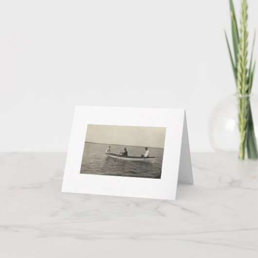 Antikes Real Foto Alte Freunde Boot (Vorderseite)