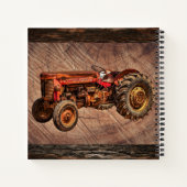 Antikes Red Traktor Notebook Notizblock (Rückseite)