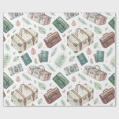 Antikes Reisegepäckmuster (1) Geschenkpapier (Flach)