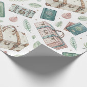 Antikes Reisegepäckmuster (1) Geschenkpapier (Ecke)