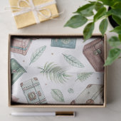 Antikes Reisegepäckmuster (1) Seidenpapier (Geschenk)