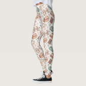 Antikes Reisegepäckmuster (2) Leggings (Links)