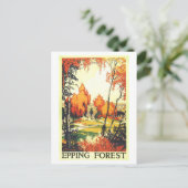 Antikes Reiseplakat für Epping Forest Postkarte (Stehend Vorderseite)