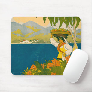 Antikes Reiseplakat für Jamaika Mousepad