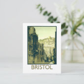 Antikes Reiseposter für Bristol Postkarte (Stehend Vorderseite)