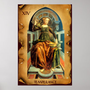 ANTIKES RENAISSANCE-TAROT 14 / MÄSSIGUNG POSTER