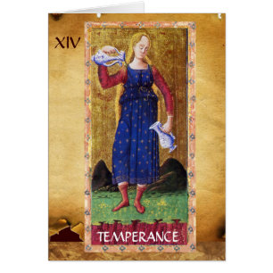 ANTIKES RENAISSANCE-TAROT 14 / TEMPERANZ