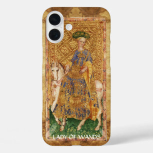 ANTIKES RENAISSANCE-TAROT / DAME DES STÄBE iPhone 16 PLUS HÜLLE