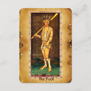 ANTIKES RENAISSANCE-TAROT / DER NARR ANKÜNDIGUNG