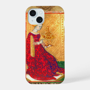 ANTIKES RENAISSANCE-TAROT / KÖNIGIN DER KELCHE iPhone 15 HÜLLE