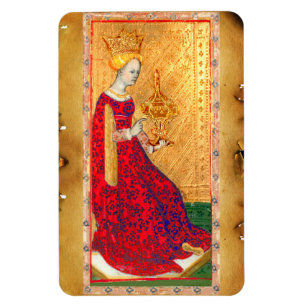 ANTIKES RENAISSANCE-TAROT / KÖNIGIN DER KELCHE MAGNET