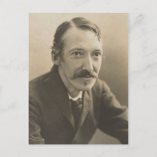 Antikes Robert-Louis-Stevenson-Foto-Porträt Postkarte