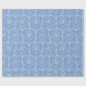 Antikes Rokoko-Blumen-Blumenmuster Geschenkpapier (Flach)