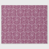 Antikes Rokoko-Blumen-Blumenmuster Geschenkpapier (Flach)